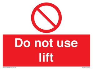 Do not use lift